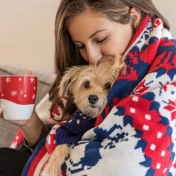 Holiday Family Matching Sweater In Tango Red For All -Dog & Cat Store 1 5