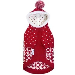 Let It Snow Snowflake Christmas Dog Hooded Sweater Cozy -Dog & Cat Store 1010134026 4 80c4b6d3 375b 42cf 80b8 0edd6237bb10