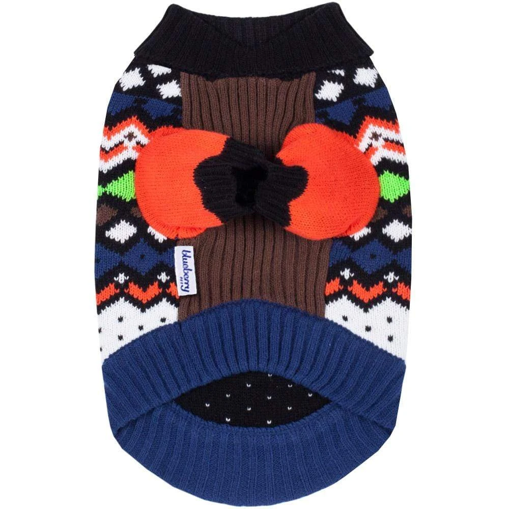 Over The Rainbow Multicolor Shawl Collar Dog Sweater 4 Over The Rainbow Multicolor Shawl Collar Dog Sweater - Image 4