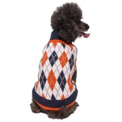 Chic Argyle All Over Dog Sweater For Stylish Pups 14 Chic Argyle All Over Dog Sweater For Stylish Pups -Dog & Cat Store 1010187046 1