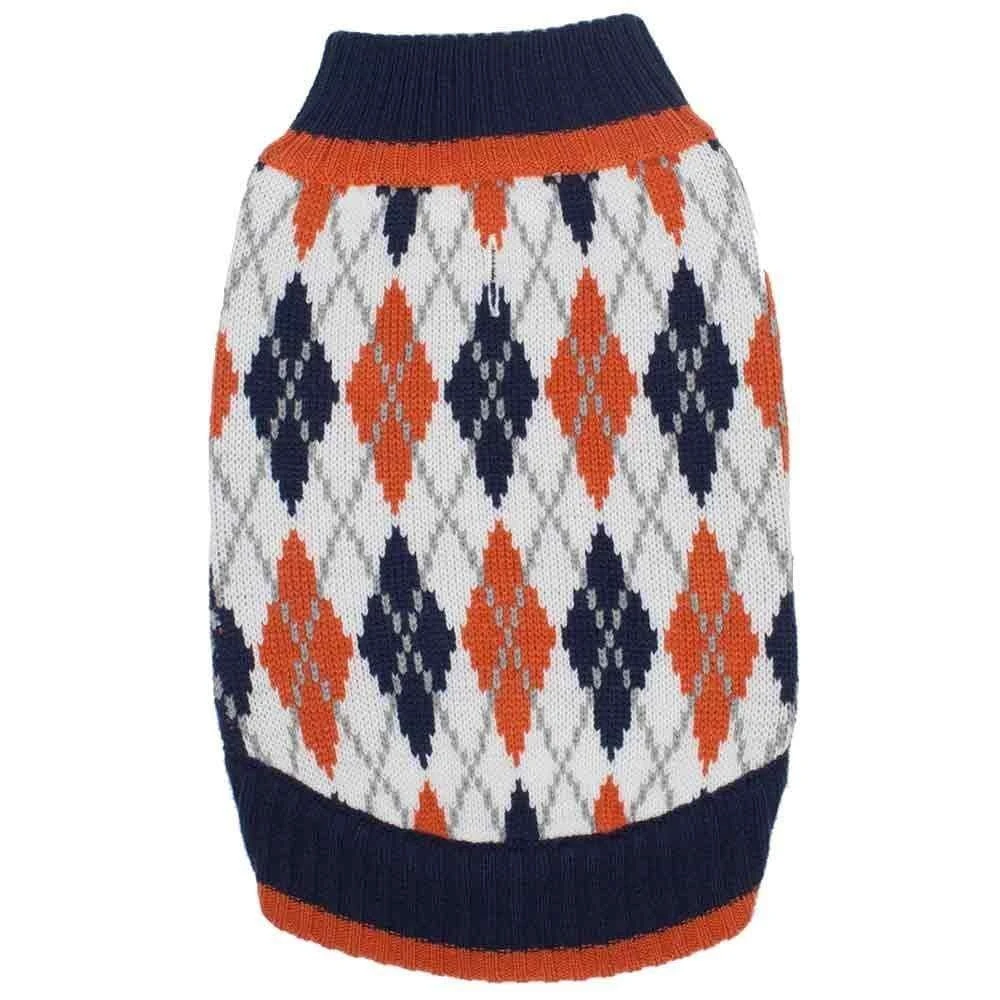 Chic Argyle All Over Dog Sweater For Stylish Pups 7 Chic Argyle All Over Dog Sweater For Stylish Pups - Image 7