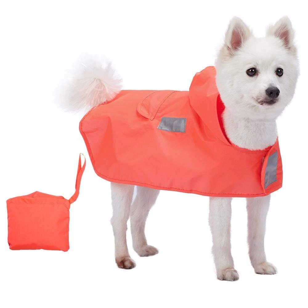 Water Repellent Reflective Dog Rain Poncho For Pets 1 Water Repellent Reflective Dog Rain Poncho For Pets