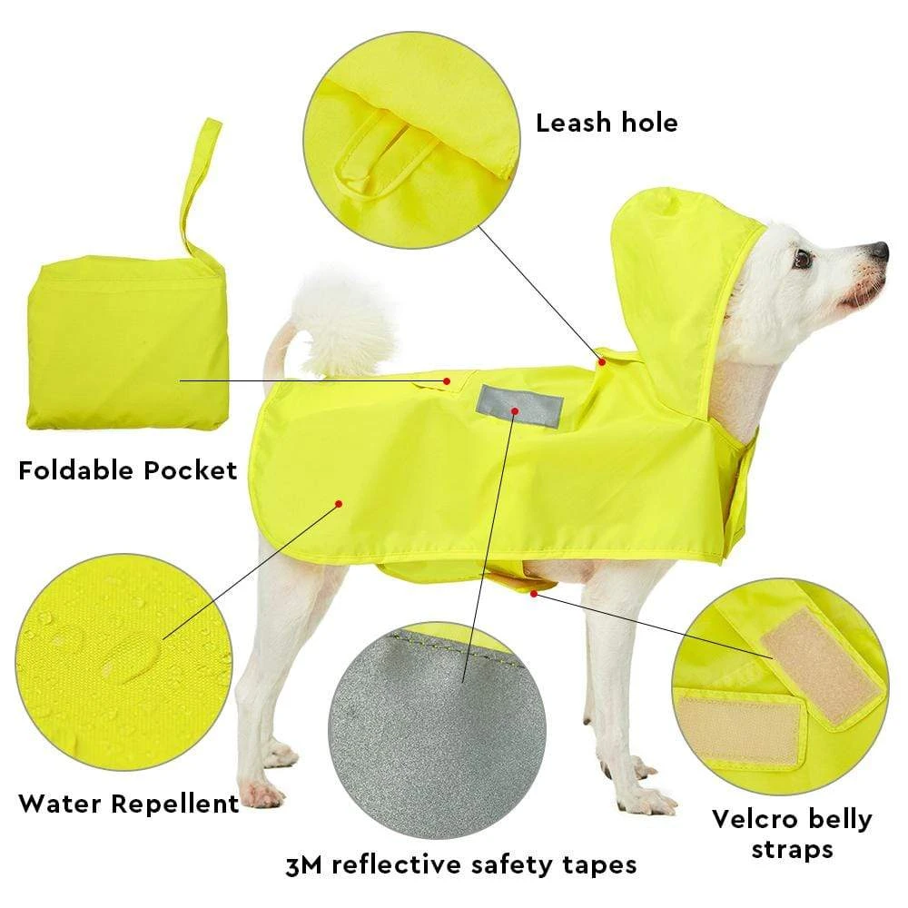 Water Repellent Reflective Dog Rain Poncho For Pets 20 Water Repellent Reflective Dog Rain Poncho For Pets - Image 20