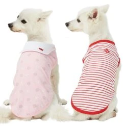 Summer Vacation Beach Dog T-shirts 2 Pack Sea Lover Shirts