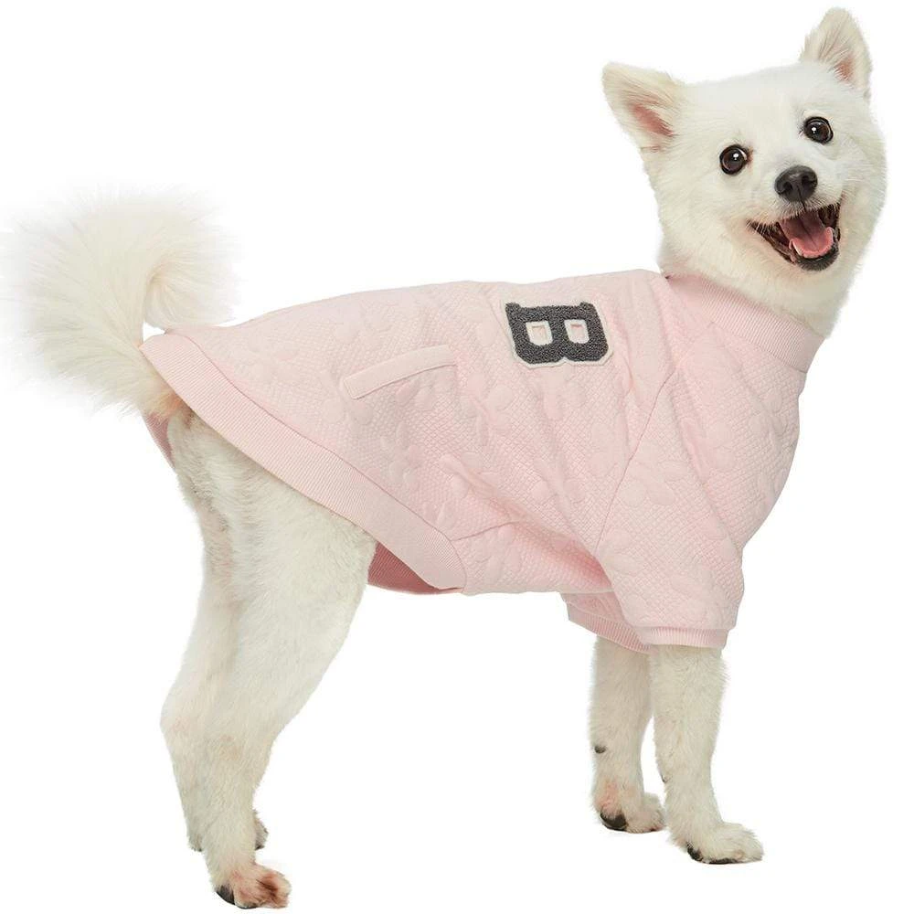 Baseball Fans Jacquard Dog Sweatshirt For Stylish Pets 2 Baseball Fans Jacquard Dog Sweatshirt For Stylish Pets - Image 2