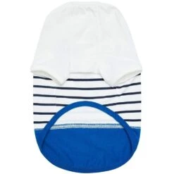 Summer Vacation Beach Stripes Design Matching Dog & Kid T-shirt, Blue -Dog & Cat Store 1010412049 4