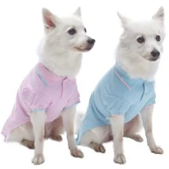 Cotton Blended Back To School Dog Polos, 2 Pack Set