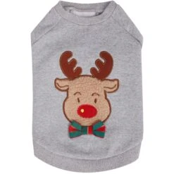 Christmas Reindeer Dog Sweatshirt For Cozy Holiday Style -Dog & Cat Store 1010493048 3 9f43ca56 2ece 4ce5 9037 18350152251e