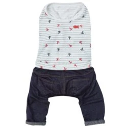 Summer Vacation Beach Dog T-Shirt Nautical Themed Outfit -Dog & Cat Store 1010499040 3