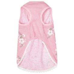 Wonderland Floral Dog Dress In Pink Stripe For Stylish Pups 13 Wonderland Floral Dog Dress In Pink Stripe For Stylish Pups -Dog & Cat Store 1010500043 4
