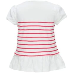 Summer Vacation Beach Stripes Matching Dog & Kid T-shirt Pink -Dog & Cat Store 1010904049 2