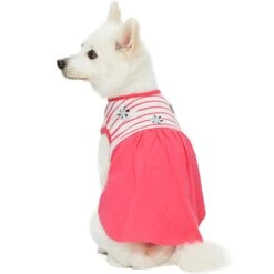 Dogs & Cats & Co. Pink Striped Matching Dog & Kid Dress