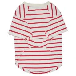 Dogs & Cats & Co. Saint Malo Matching Henley T-shirt Red -Dog & Cat Store 1011414042 2 6