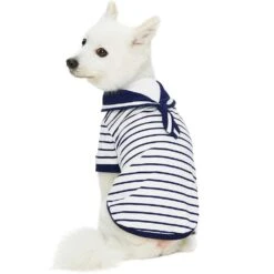 Dogs & Cats & Co. Saint Malo Sailor Collar Dog T-shirt -Dog & Cat Store 1011417043 4 5