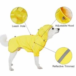 Waterproof Reflective Dog Raincoat With 2 Legs For Pets 31 Waterproof Reflective Dog Raincoat With 2 Legs For Pets -Dog & Cat Store 1011504040 1
