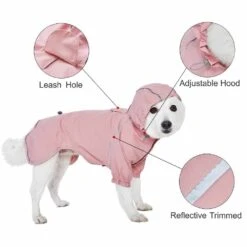 Waterproof Reflective Dog Raincoat With 2 Legs For Pets 26 Waterproof Reflective Dog Raincoat With 2 Legs For Pets -Dog & Cat Store 1011506044 1
