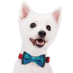 Handmade Plaid Bow Tie Set In Gift Box, 2 Pack For Pets -Dog & Cat Store 1020330043 2