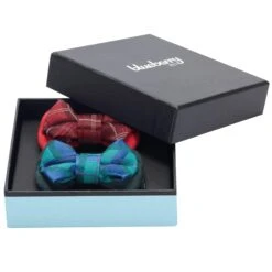 Handmade Plaid Bow Tie Set In Gift Box, 2 Pack For Pets -Dog & Cat Store 1020330043 4
