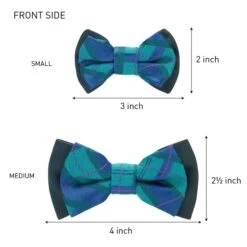 Handmade Plaid Bow Tie Set In Gift Box, 2 Pack For Pets -Dog & Cat Store 1020330043 6