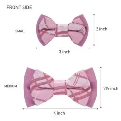 Handmade Plaid Bow Tie Set In Gift Box, 2 Pack For Pets -Dog & Cat Store 1020331040 5