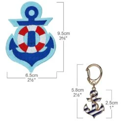 Nautical Dog Accessories Anchors Vacation Beach Pet Accessory Set -Dog & Cat Store 1020920008 5