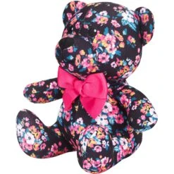 6" Made Well Floral Print Bear Dog Toy For Playtime Fun -Dog & Cat Store 1030101008 3 d79d6d81 895f 4533 be16 80b923e42c71