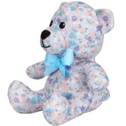 6 Inch Lavender Floral Bear Dog Toy For Playtime Fun -Dog & Cat Store 1030102005 3 5e6141e2 c070 4de8 9417 b1622e621691