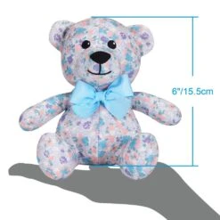 6" Made Well Floral Print Bear Dog Toy For Playtime Fun -Dog & Cat Store 1030102005 6 0b1bb9f5 13d1 42b5 80c2 af44c54d677a