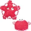 2 Pack, 7 4/5 Inch Sea-Star And 6 Inch Crab Dog Toy -Dog & Cat Store 1030104009 1
