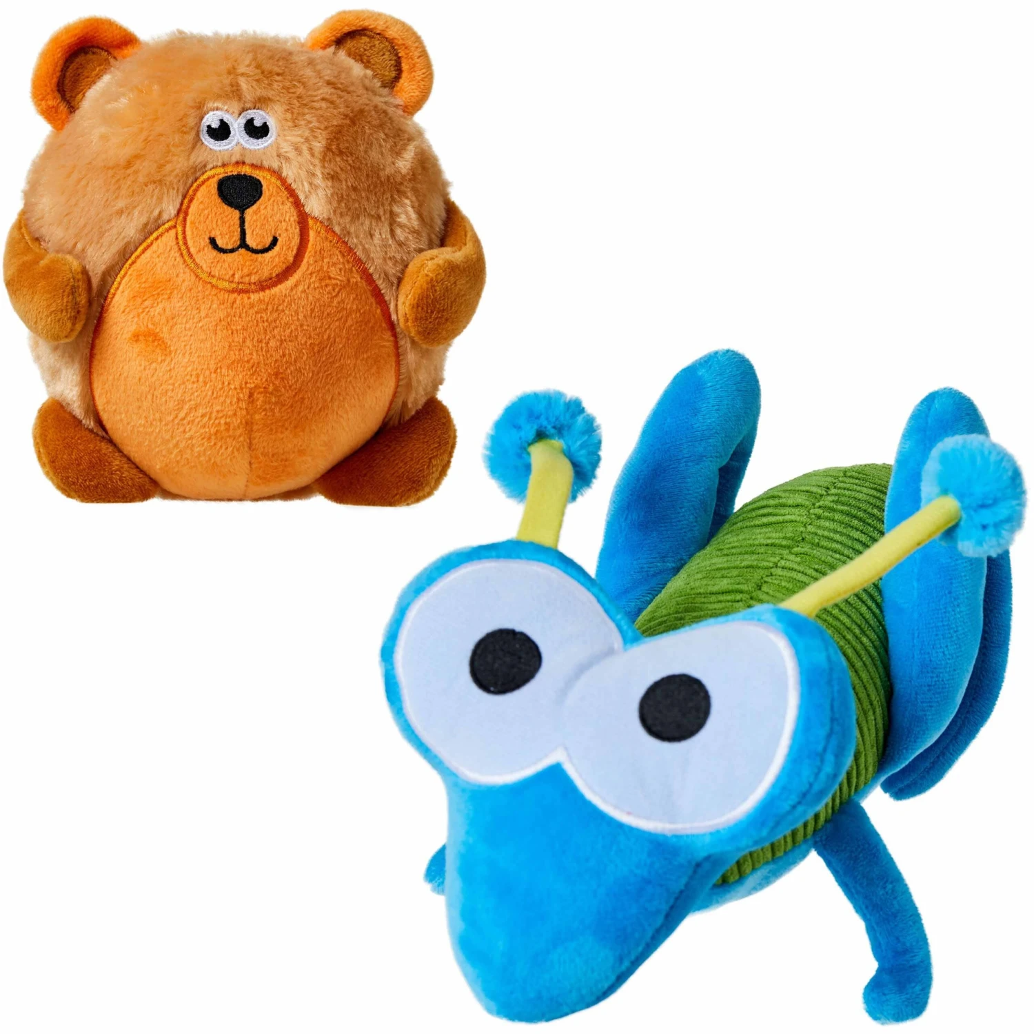 2 Pack, 12 Inch Grasshopper Plus 6 Inch Bear Plush Toy 1 2 Pack, 12 Inch Grasshopper Plus 6 Inch Bear Plush Toy
