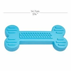 5 3/4" Natural Rubber Dog Chew Bone Toy For Healthy Gums -Dog & Cat Store 1031301001 size