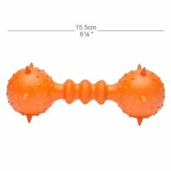 6 1/8 Inch Natural Rubber Dog Chew Spiky Hammer Balls Toy -Dog & Cat Store 1031303005 size