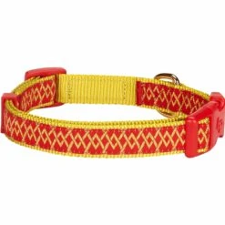 Geometric Designer Metallic Thread Dog Collar For Stylish Pets -Dog & Cat Store 1040121041 4