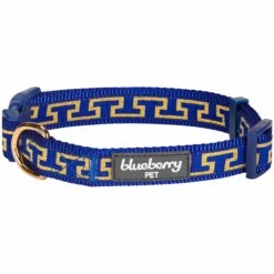 Geometric Designer Metallic Thread Dog Collar For Pets -Dog & Cat Store 1040122048 1