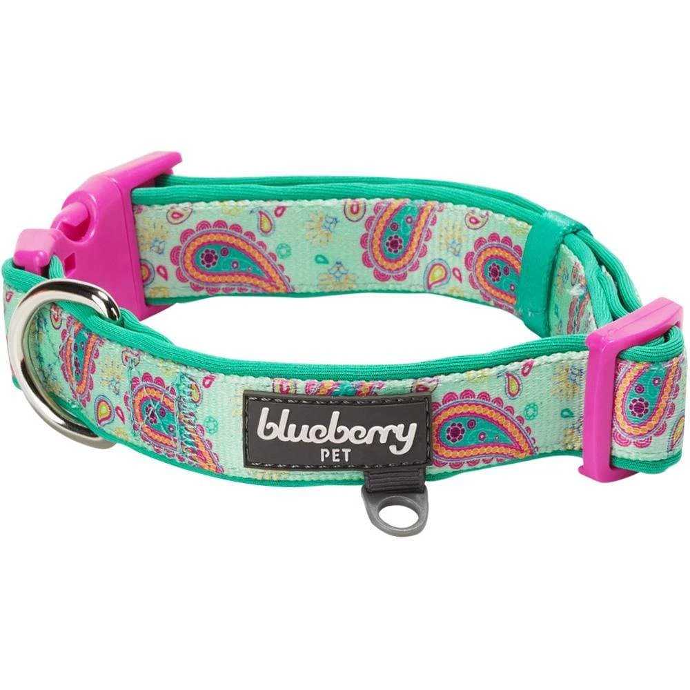 Paisley Print Padded Dog Collar For Stylish Comfort 5 Paisley Print Padded Dog Collar For Stylish Comfort - Image 5