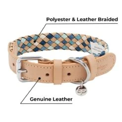 Braided Full Grain Leather Dog Collar For Stylish Pets 19 Braided Full Grain Leather Dog Collar For Stylish Pets -Dog & Cat Store 1040414068 4 3