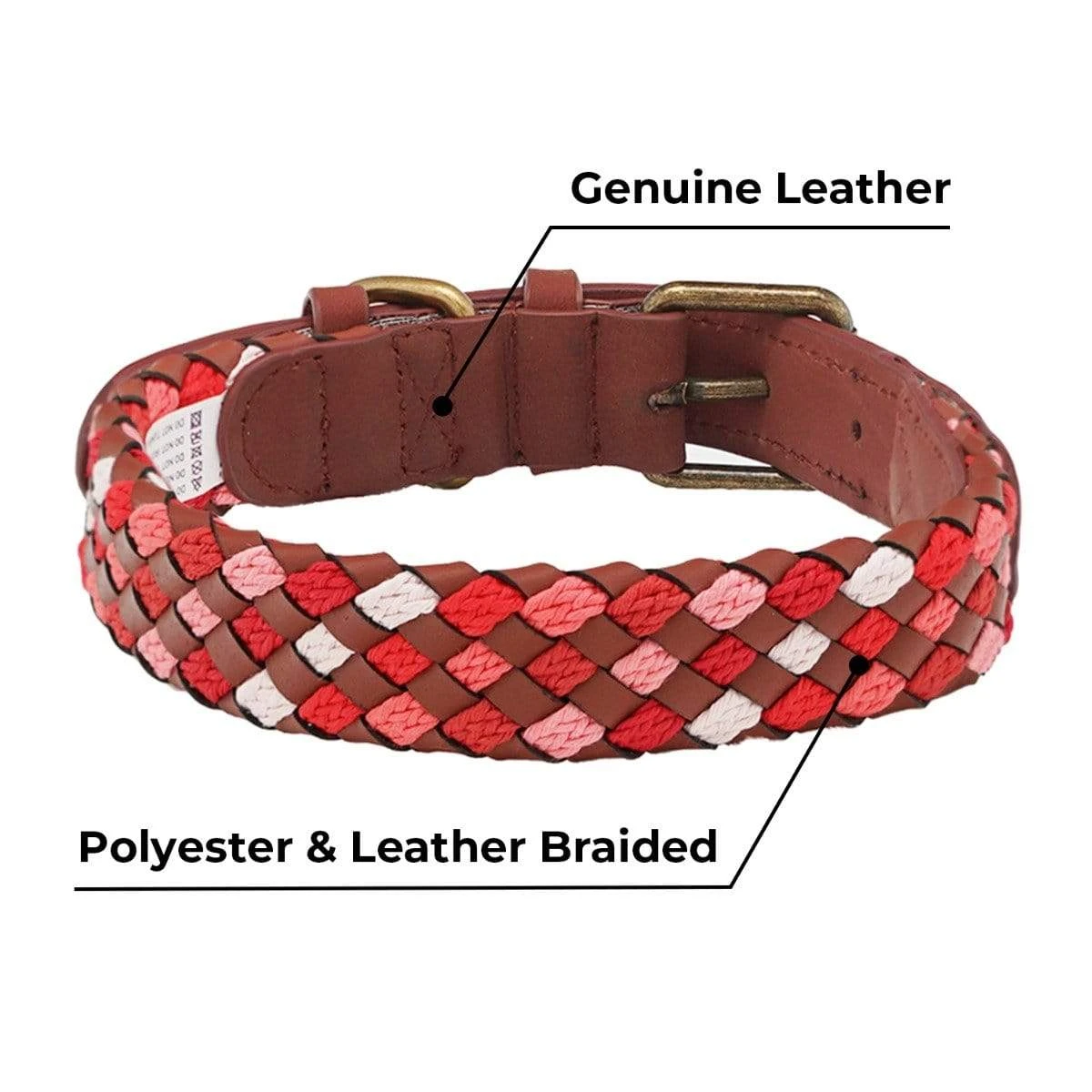 Braided Full Grain Leather Dog Collar For Stylish Pets 13 Braided Full Grain Leather Dog Collar For Stylish Pets - Image 13