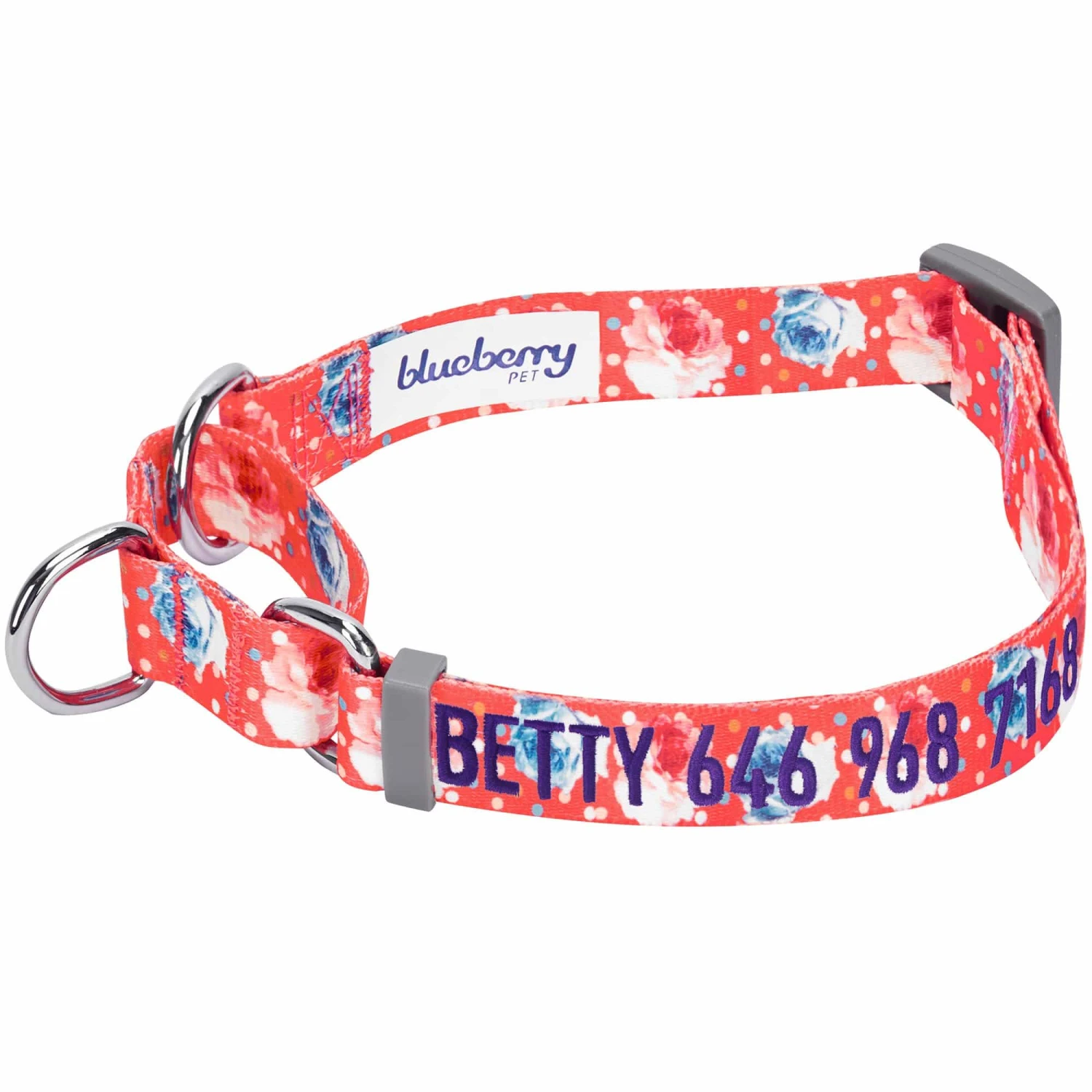 Personalized Petal Paws Floral Martingale Safety Training Dog Collar 19 Personalized Petal Paws Floral Martingale Safety Training Dog Collar - Image 19