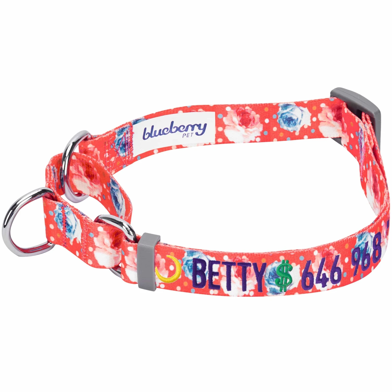 Personalized Petal Paws Floral Martingale Safety Training Dog Collar 17 Personalized Petal Paws Floral Martingale Safety Training Dog Collar - Image 17