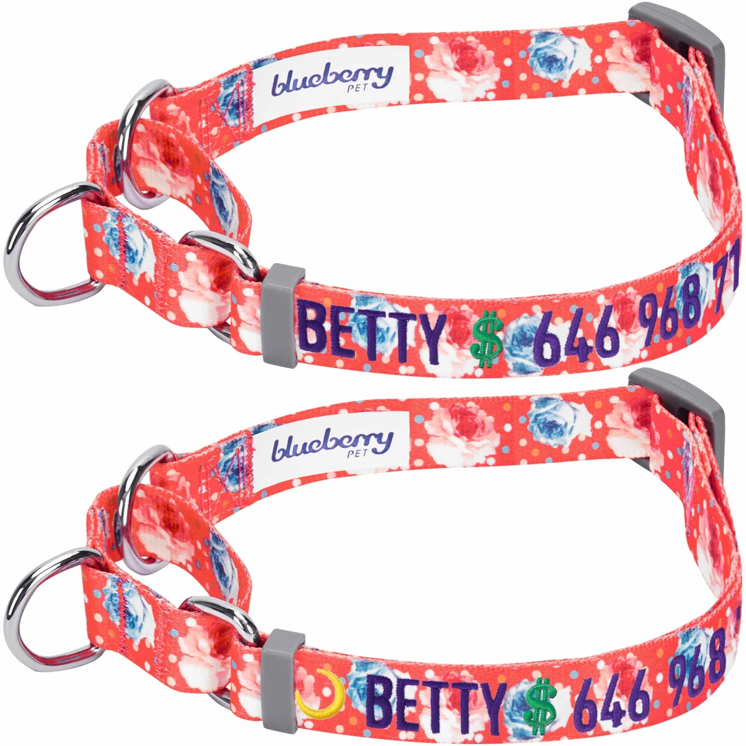 Personalized Petal Paws Floral Martingale Safety Training Dog Collar 18 Personalized Petal Paws Floral Martingale Safety Training Dog Collar - Image 18