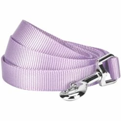 Classic Solid Color Dog Leash, Purple For Stylish Walks