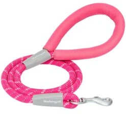Neoprene Handle Rope Leash In Diagonal Stripe, 4 Ft Long 19 Neoprene Handle Rope Leash In Diagonal Stripe, 4 Ft Long -Dog & Cat Store 1050214061 1