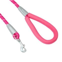 Neoprene Handle Rope Leash In Diagonal Stripe, 4 Ft Long 20 Neoprene Handle Rope Leash In Diagonal Stripe, 4 Ft Long -Dog & Cat Store 1050214061 2