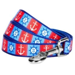 Nautical Dog Leashes Anchors Sailboat Beach Leash For Pets