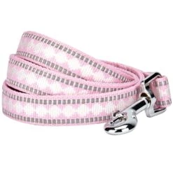Soft 3M Reflective Jacquard Dog Leash With Padded Handle
