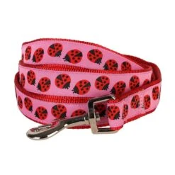 Flamingo Ladybug Dog Leash, Hawaiian Palm Leaves Design 9 Flamingo Ladybug Dog Leash, Hawaiian Palm Leaves Design -Dog & Cat Store 1050332048 1