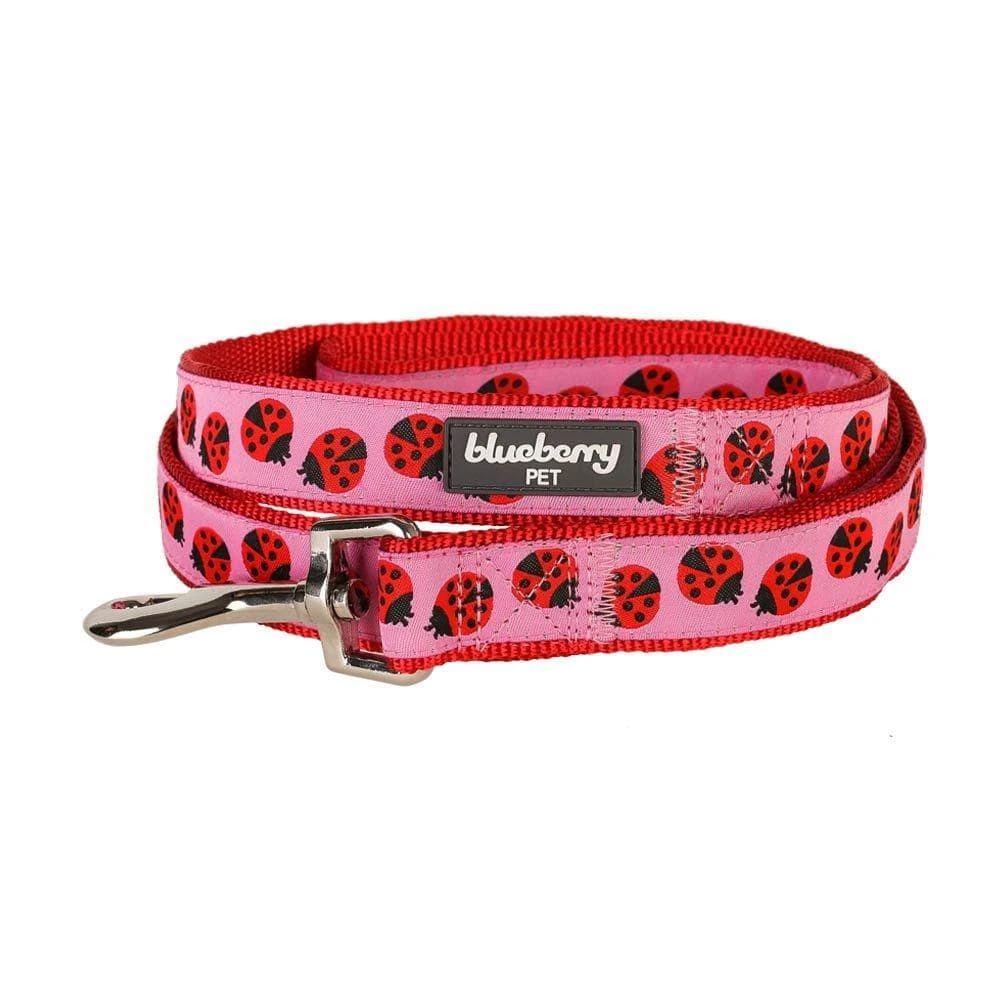 Flamingo Ladybug Dog Leash, Hawaiian Palm Leaves Design 5 Flamingo Ladybug Dog Leash, Hawaiian Palm Leaves Design - Image 5