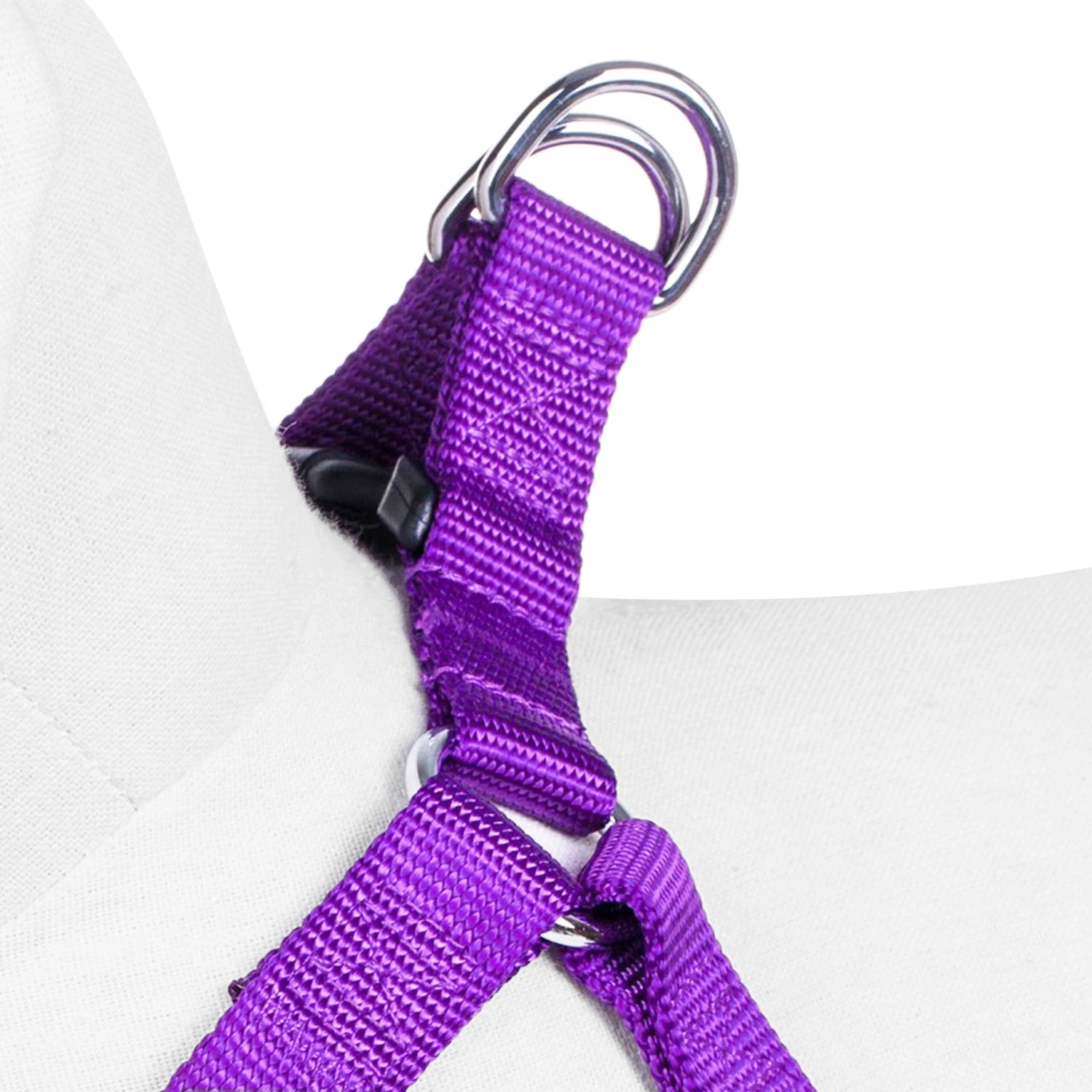 Classic Solid Color Adjustable Dog Harness, Purple Design 11 Classic Solid Color Adjustable Dog Harness, Purple Design - Image 11