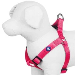 Classic Solid Color Adjustable Dog Harness Pink Red -Dog & Cat Store 1060161041 2 1 eb1909d6 0e19 4921 b63c b64558d9d8f9