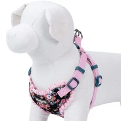 Made Well Floral Print Dog Harness Vest With Elegant Lace Trim -Dog & Cat Store 1060229024 2